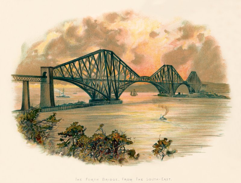 Forth-broen, fra sydøst af Charles Wilkinson