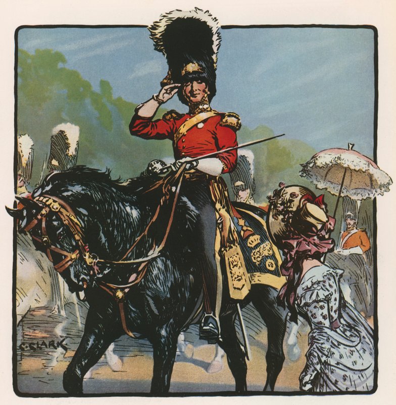 De grå (farve litho) af Christopher (after) Clark