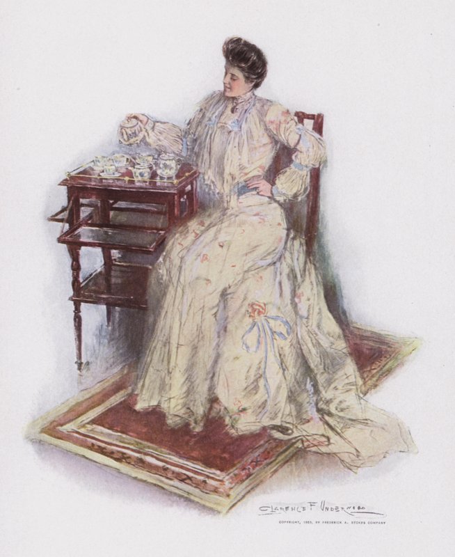Over tekopperne (farve litho) af Clarence F. Underwood