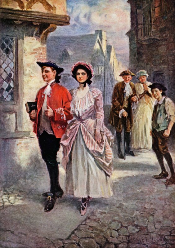 Sally In Our Alley (farve litho) af Clarence F. Underwood