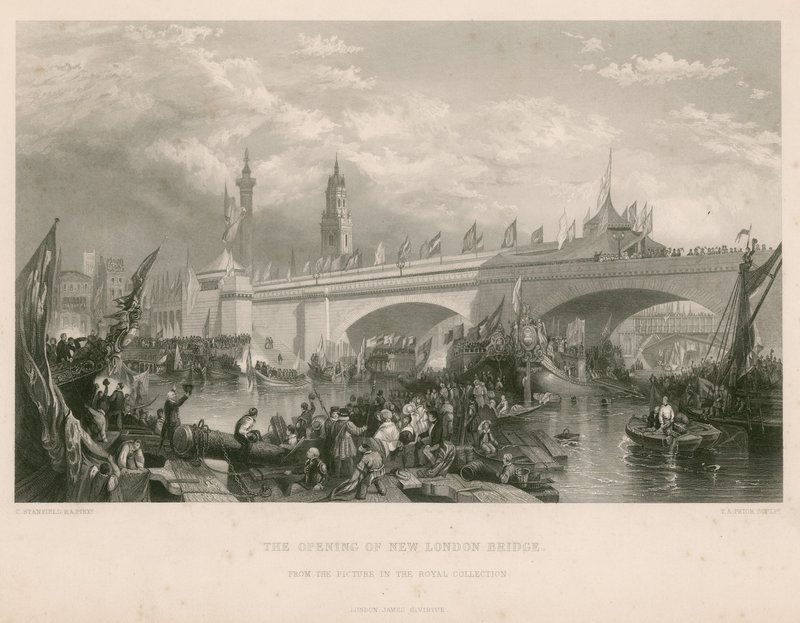 Åbningen af New London Bridge af Clarkson Frederick Stanfield