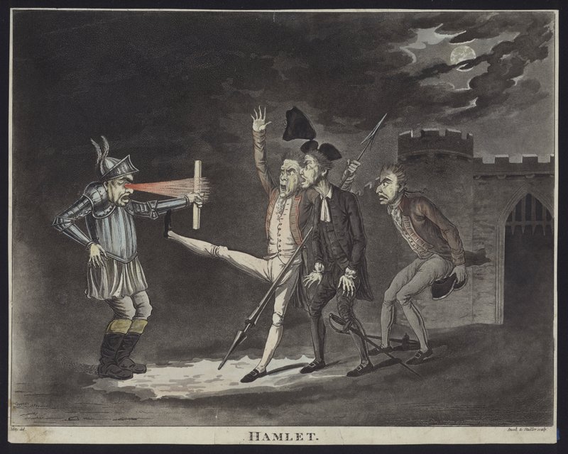 Hamlet (akvatint) af Conrad Martin Metz