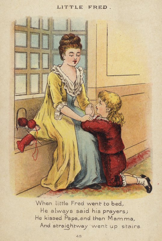 Børnerim: Lille Fred (chromolitho) af Constance Haslewood