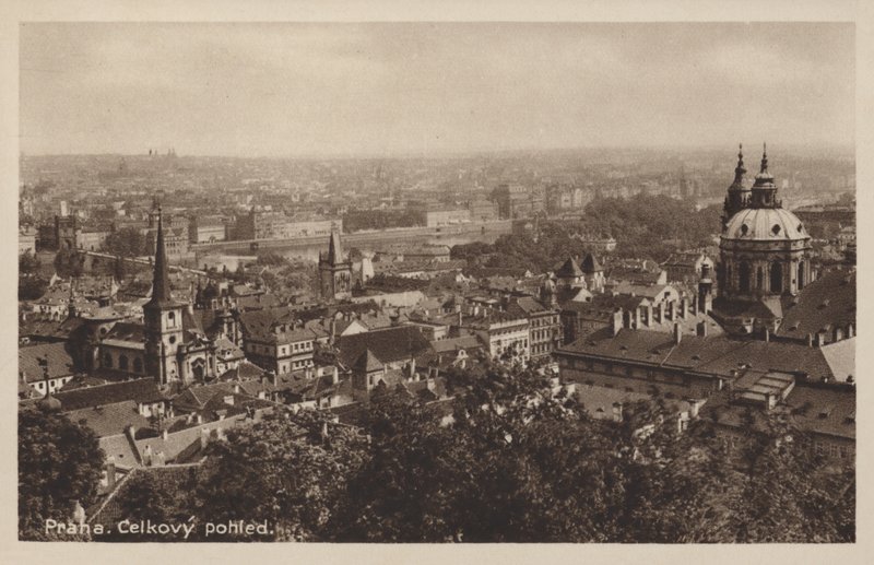 Generel udsigt over Prag af Czech Photographer