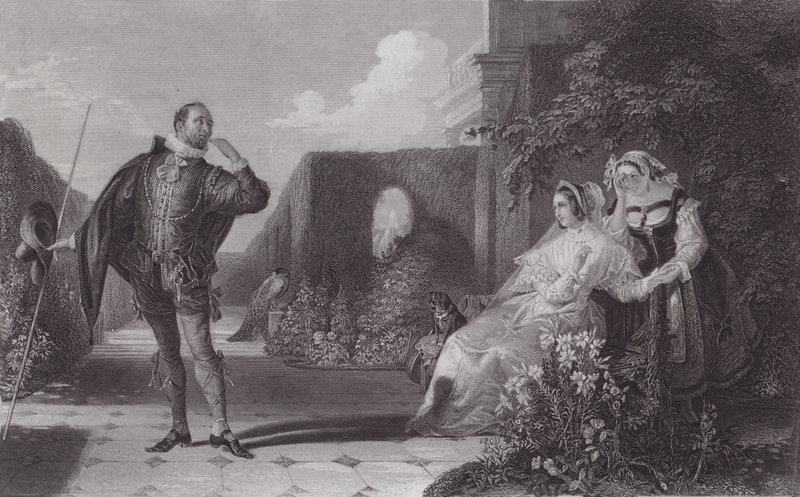 Malvolio, Tolvte Nat (gravering) af Daniel (after) Maclise