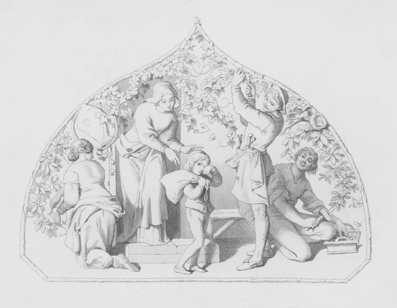 Shakespeare, The School-Boy (gravering) af Daniel (after) Maclise