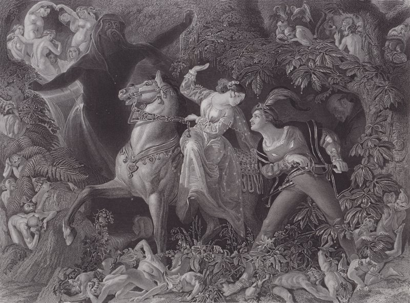Undine (gravering) af Daniel (after) Maclise