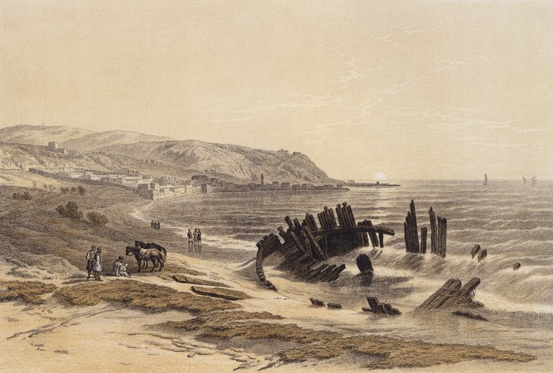 Carmel (farve litho) af David (after) Roberts