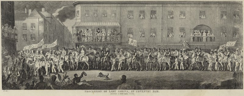 Procession af Lady Godiva på messen i Coventry af David Gee