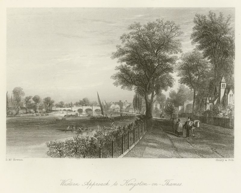 Western Approach til Kingston-on-Thames af David Hall McKewan