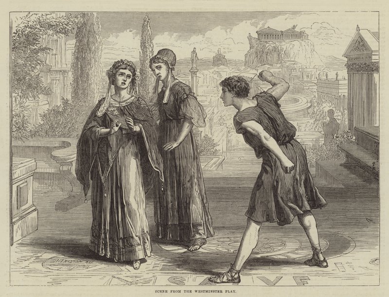 Scene fra Westminster Play af David Henry Friston