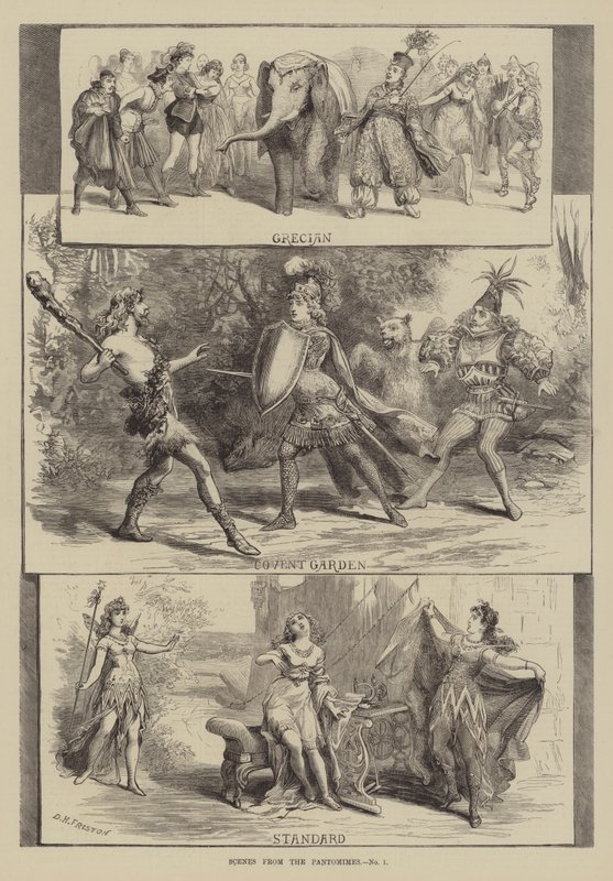Scener fra Pantomimes af David Henry Friston
