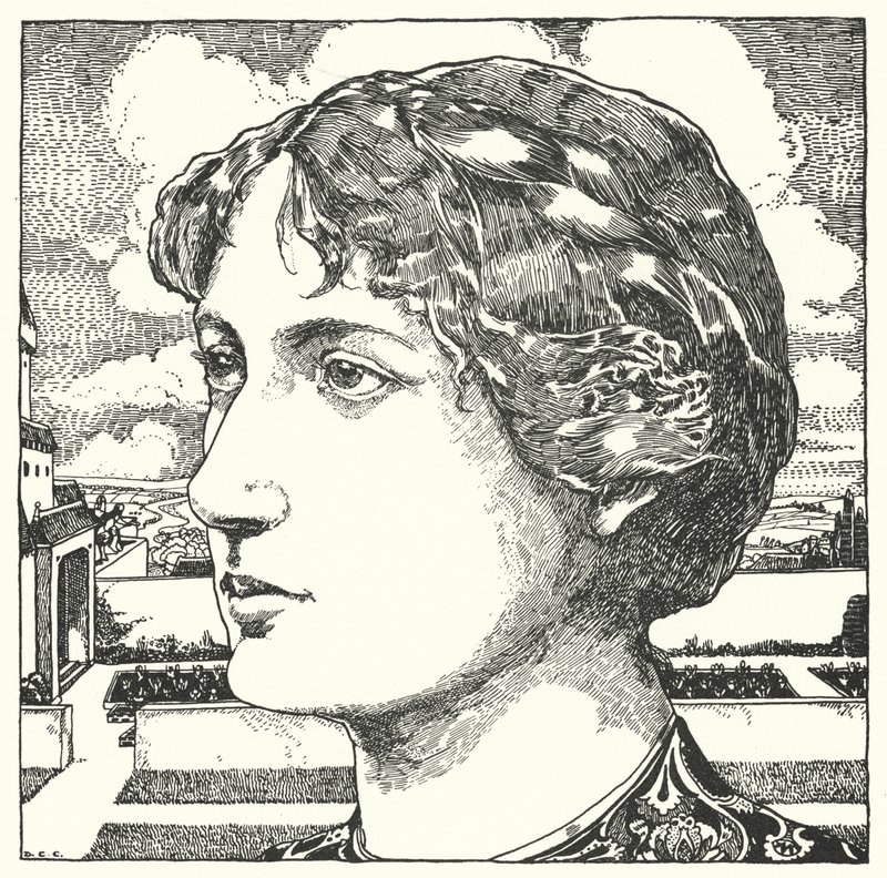 Den gode tante (gravering) af Dion Clayton Calthrop