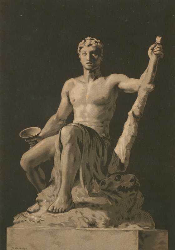 Statue af Herkules af Dionisio Baixeras Verdaguer