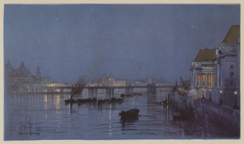 En nocturne fra Charing Cross af Donald Maxwell