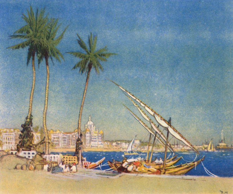 Bombay, Indien (farvelitografi) af Donald (after) Maxwell