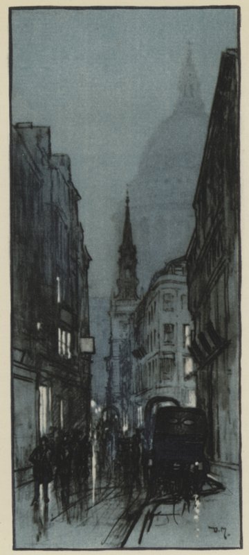 St Pauls Cathedral, fra Watling Street af Donald Maxwell