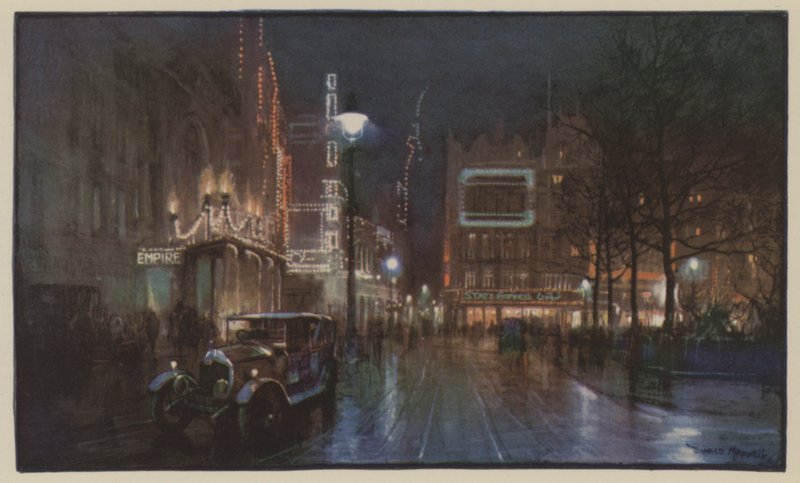 Det blændende af Leicester Square af Donald Maxwell
