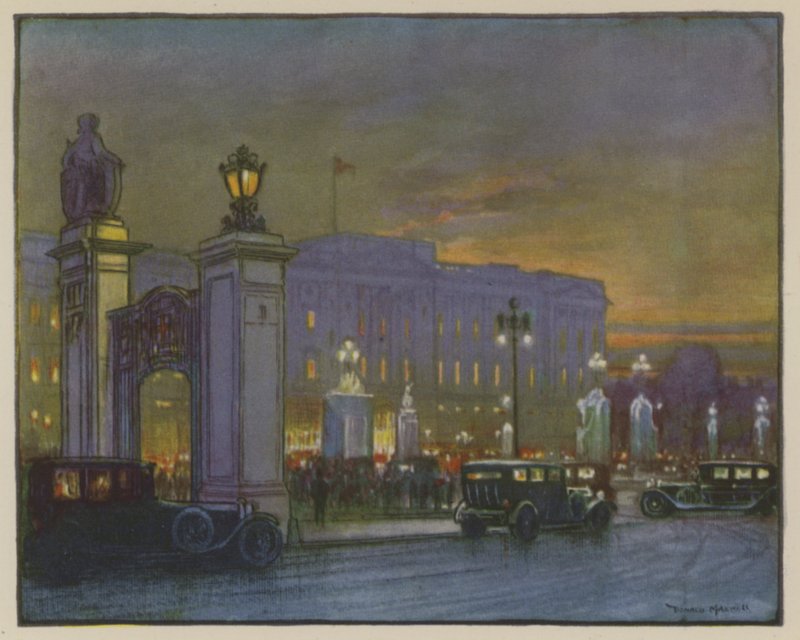 En domstols nat, Buckingham Palace af Donald Maxwell