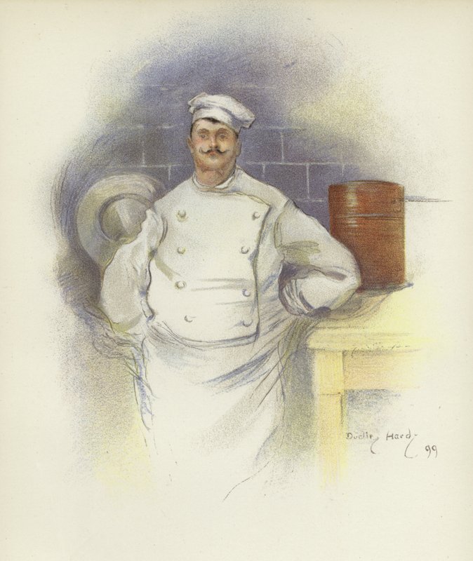 Køkkenchef på Savoy Hotel af Dudley Hardy