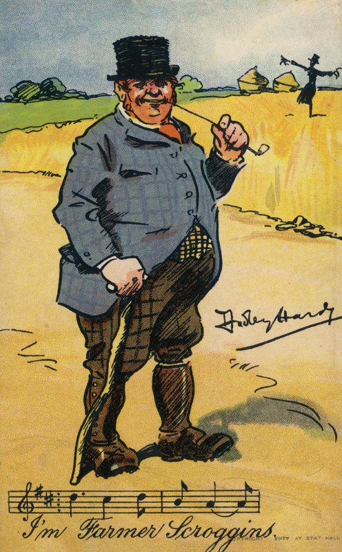 Jeg er Farmer Scroggins (chromolitho) af Dudley Hardy