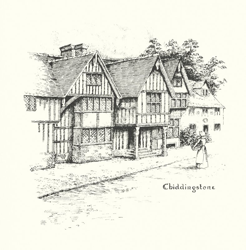 Chiddingstone (litografi) af Duncan Moul