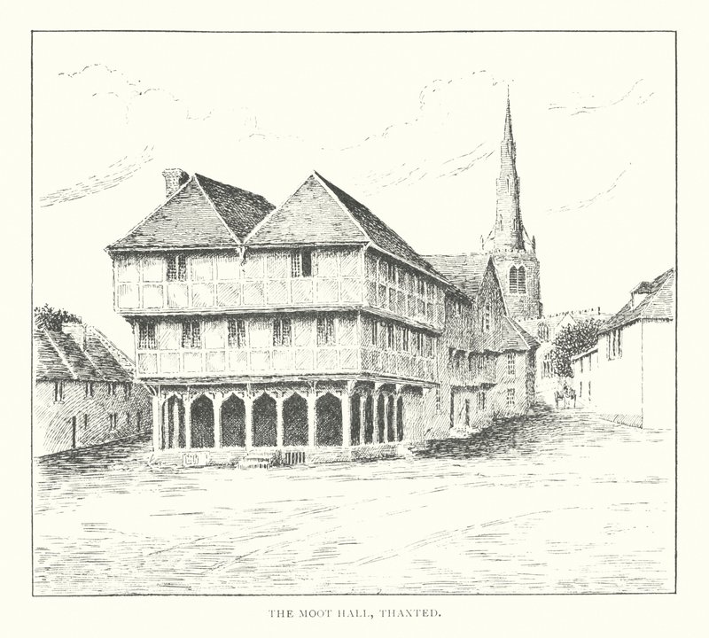 The Moot Hall, Thaxted (litografi) af Duncan Moul