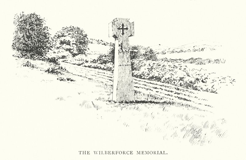 Wilberforce-mindesmærket (litografi) af Duncan Moul