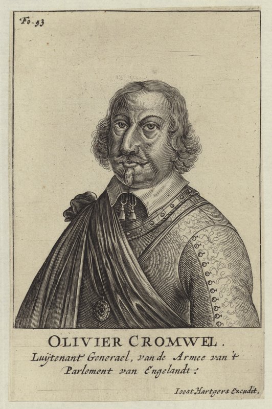 Oliver Cromwell af Dutch School