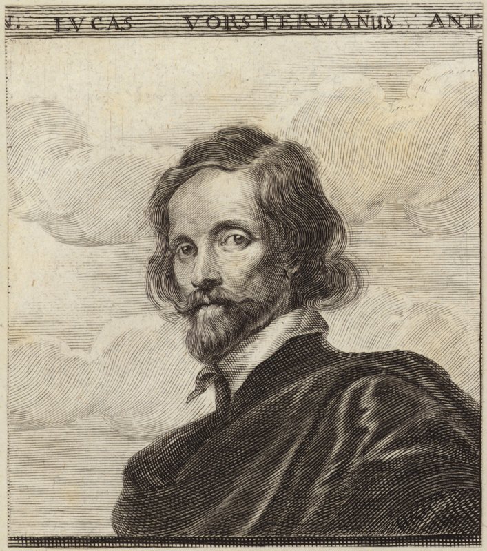 Portræt af Lucas Vorsterman af Dutch School