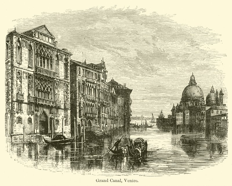 Canal Grande, Venedig af E. Jennings