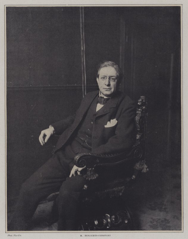 Jean-Joseph Benjamin-Constant, fransk kunstner af E. Fiorillo