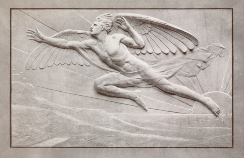 "Speed" (farve litho) af Edgar Bertram Mackennal