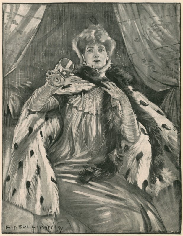 Sarah Bernhardt af Edmund Joseph Sullivan