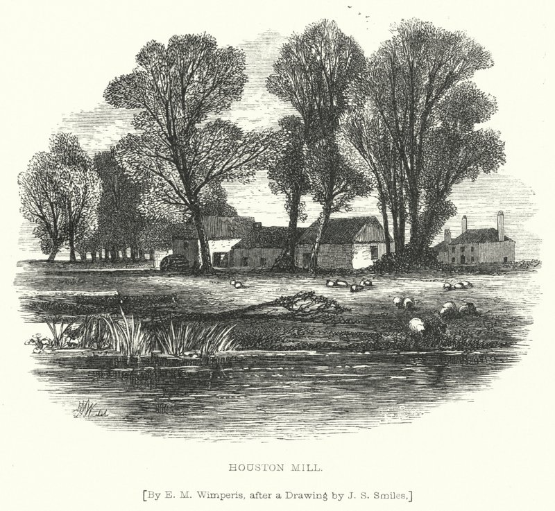 Houston Mill (gravering) af Edmund Morison (after) Wimperis