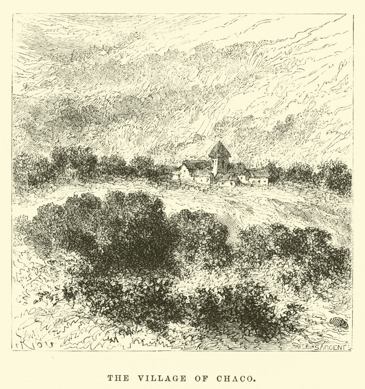 Landsbyen Chaco af Edouard Riou