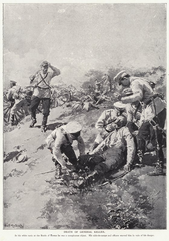 General Kellers død af Edouardo Matania