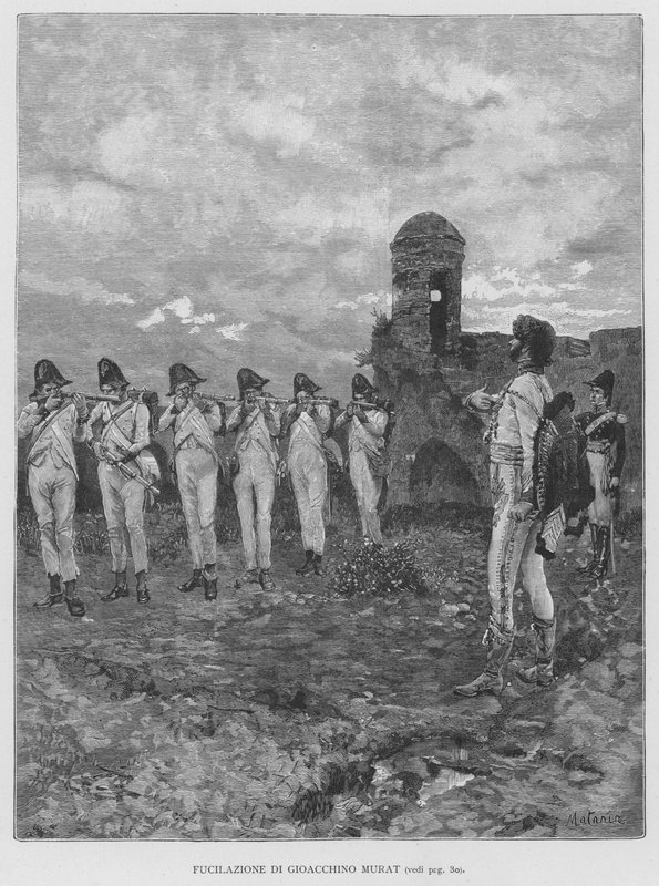 Optagelse af Joachim Murat (gravering) af Edouardo Matania