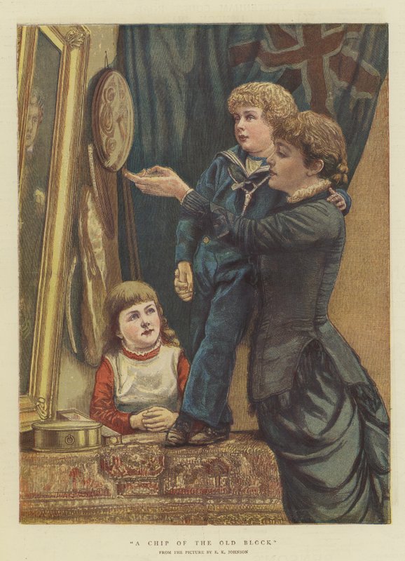 Et stykke af den gamle blok (chromolitho) af Edward Killingworth Johnson
