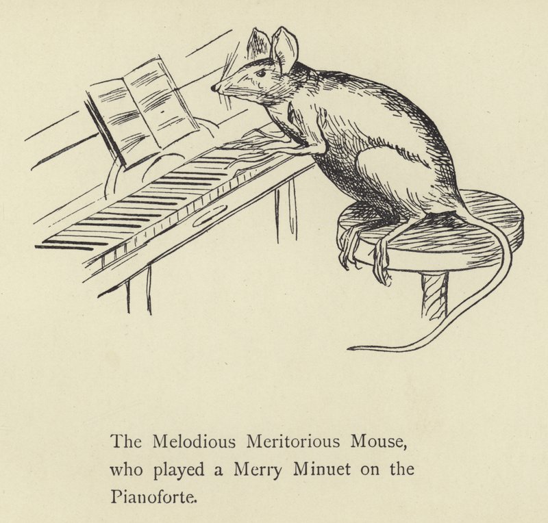Den melodiøse Meritorious Mouse af Edward Lear