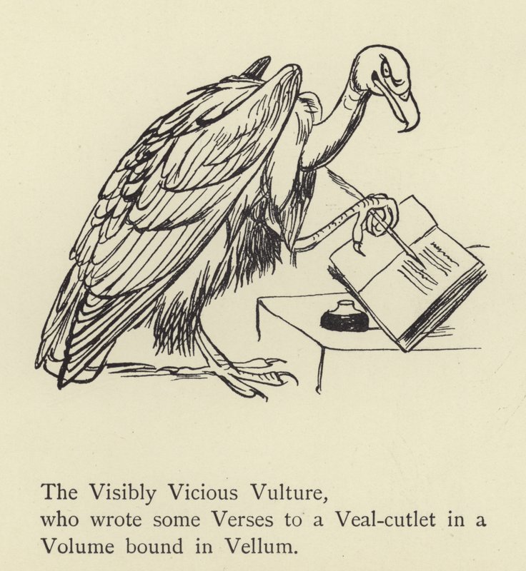 Den synligt onde grib af Edward Lear