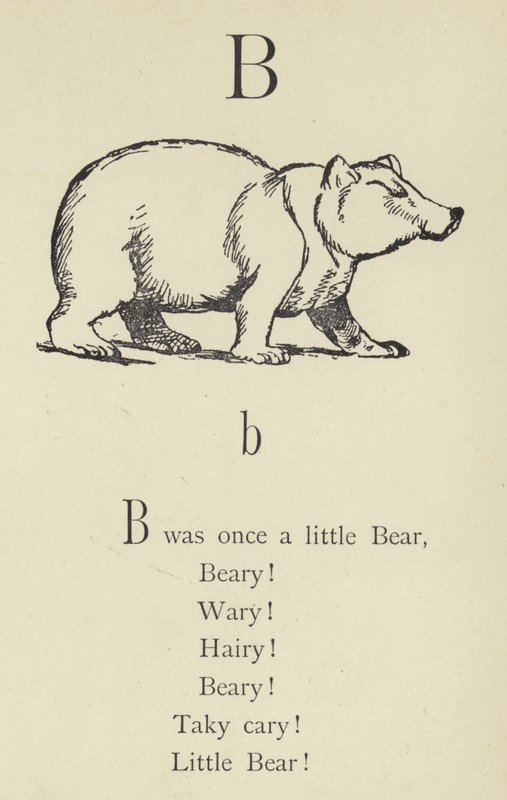 Bogstavet B af Edward Lear