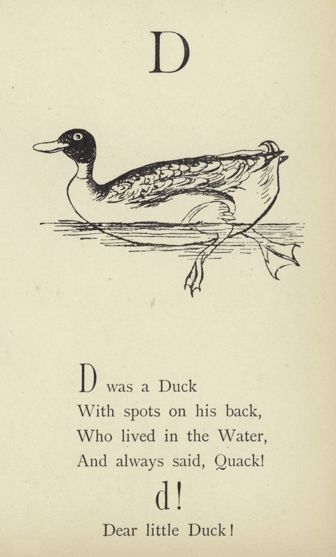 Bogstavet D af Edward Lear