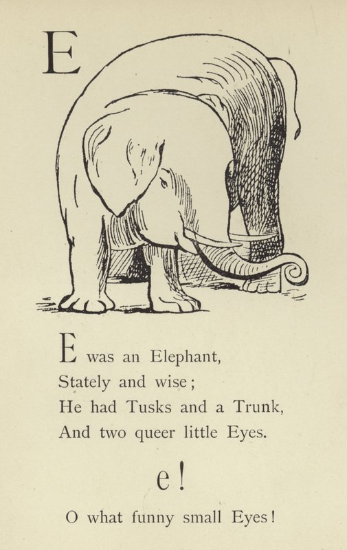 Bogstavet E af Edward Lear