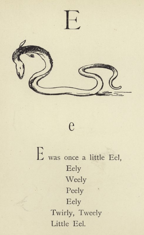 Bogstavet E af Edward Lear