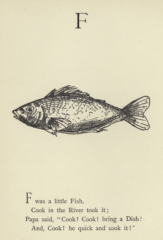 Bogstavet F af Edward Lear