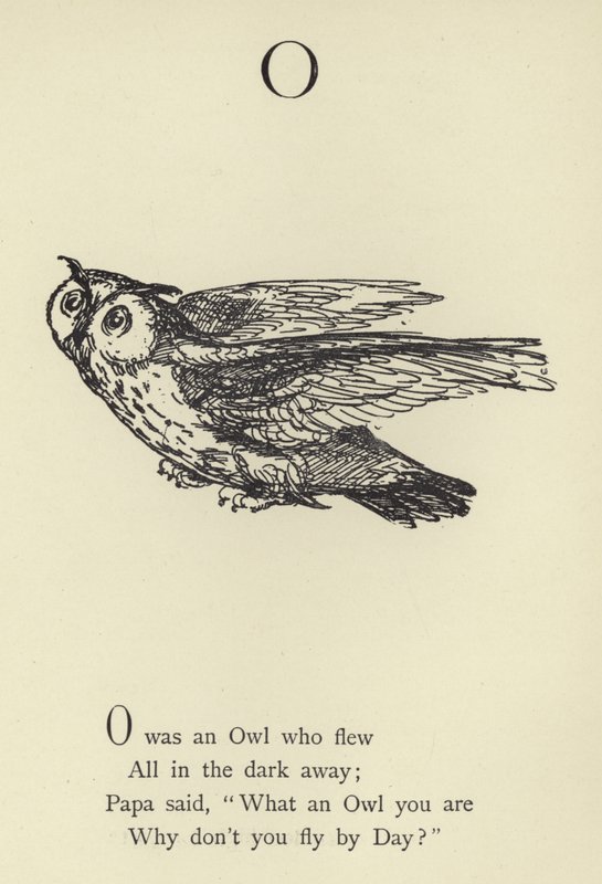 Bogstavet O af Edward Lear