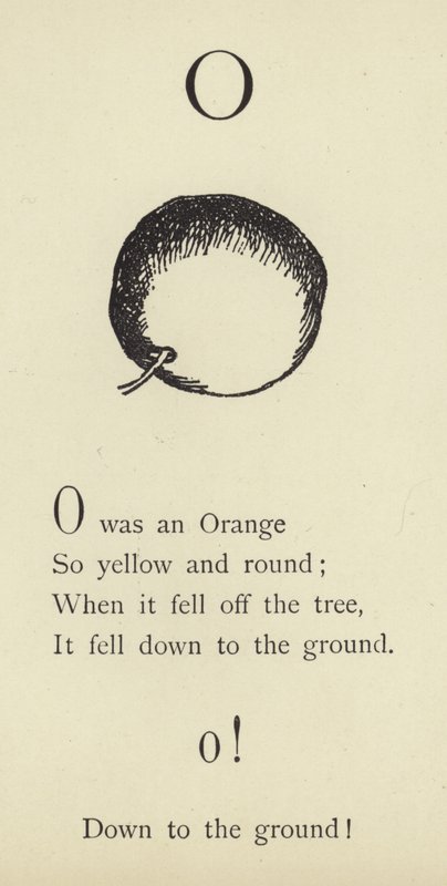 Bogstavet O af Edward Lear