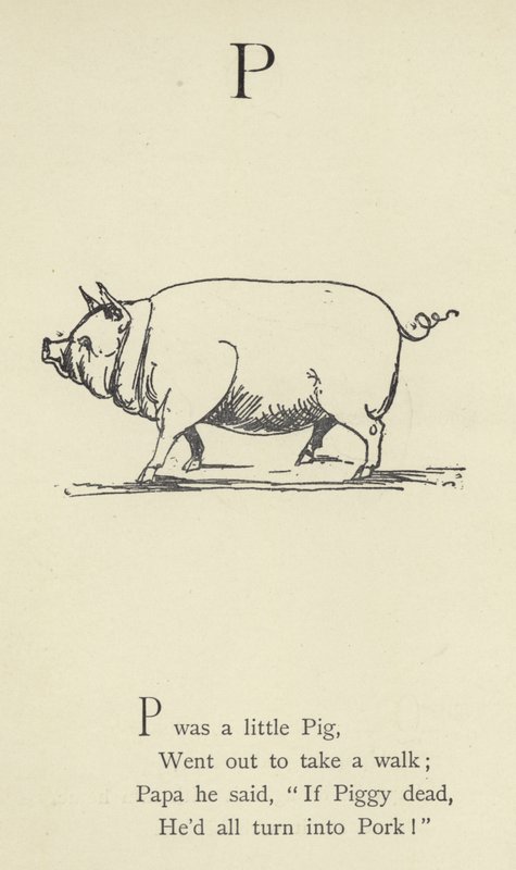 Bogstavet P af Edward Lear