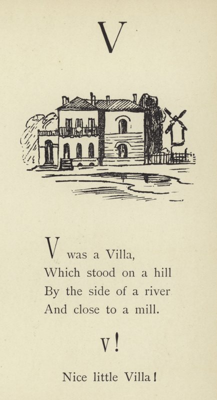 Bogstavet V af Edward Lear